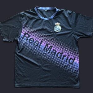 Real Madrid Black and Purple T-Shirt size large